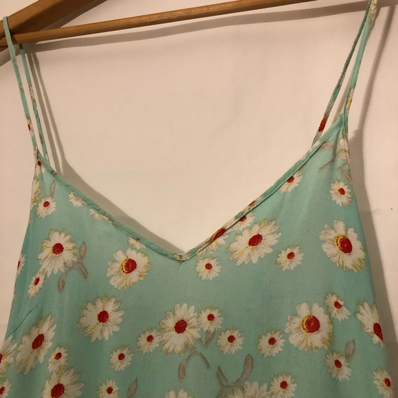 L.A. Hearts Floral Blouse Frilly Straps V Neck - Picture 2 of 8